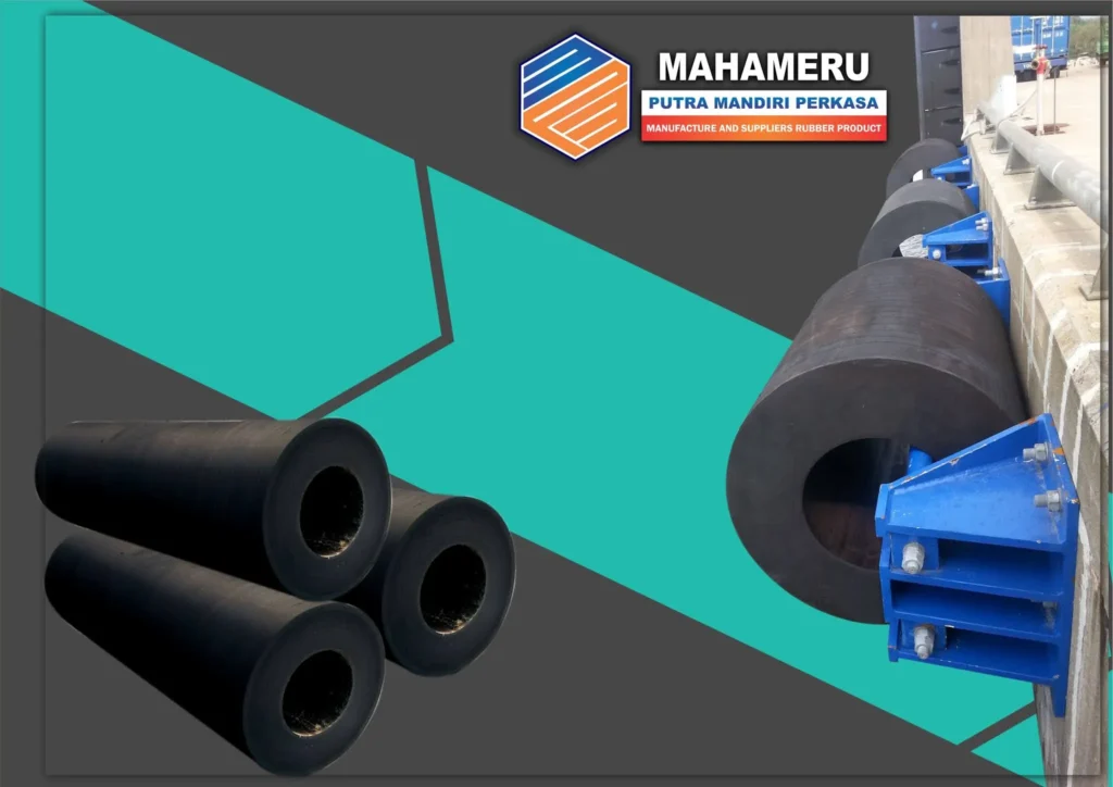 Rubber Fender Tipe Cylinder Pelindung Dermaga