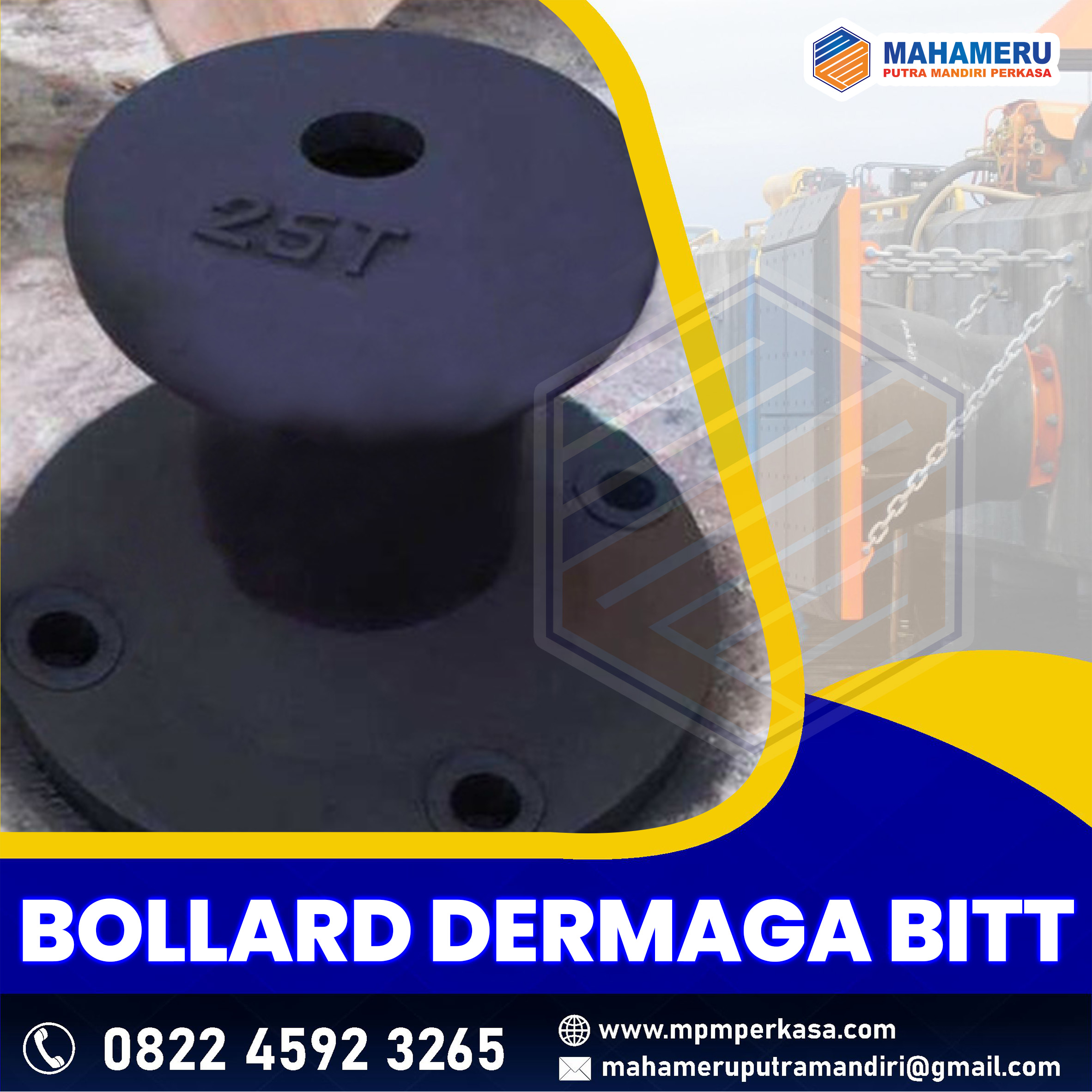 bitt bollard dermaga 15 ton - MPM Perkasa