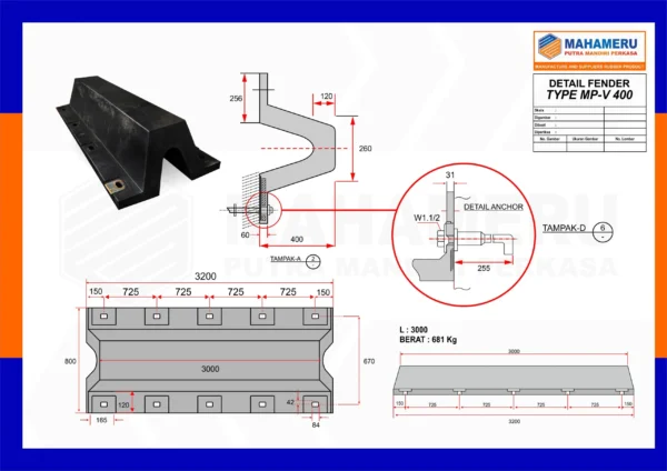 rubber fender v, karet fender v, fender v