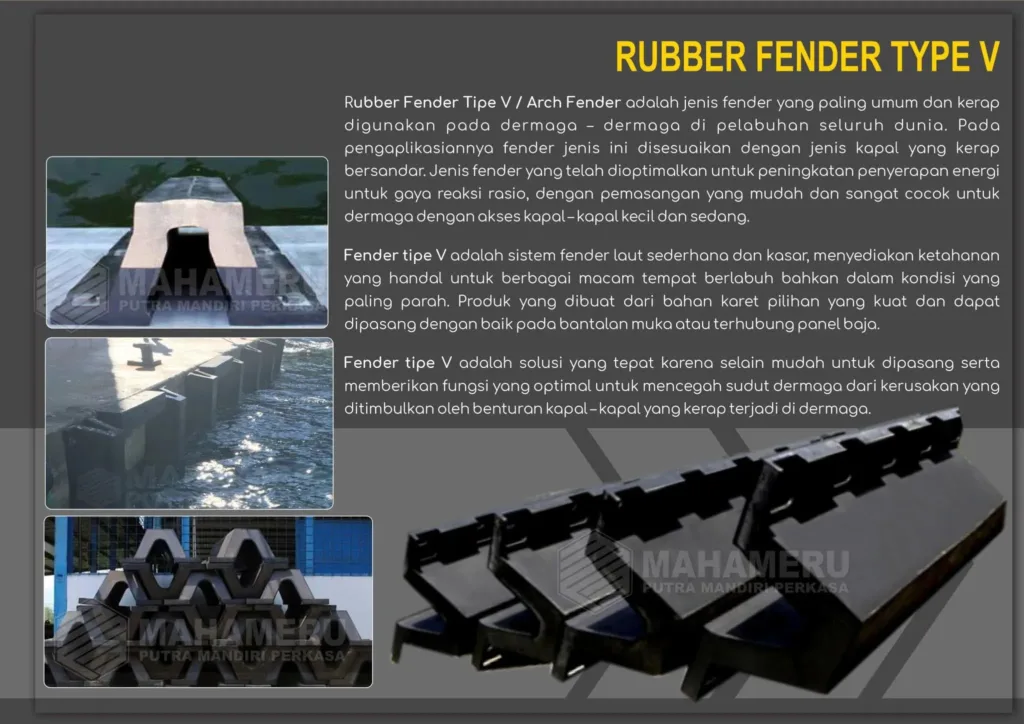 rubber fender v | MPM Perkasa