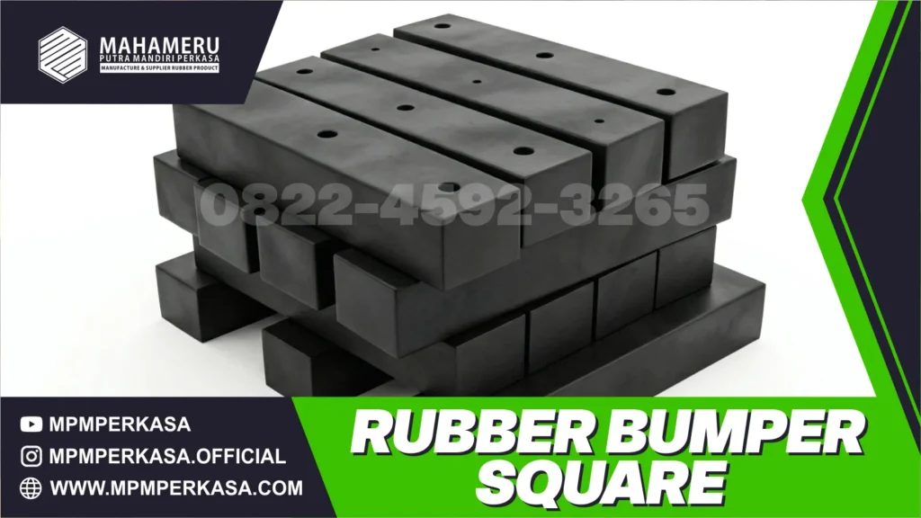 Rubber Bumper Square Pelindung Area Bongkar Muat